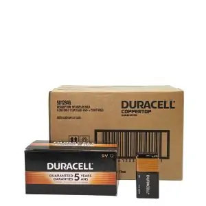 Duracell Coppertop 9V Batteries Case of 72