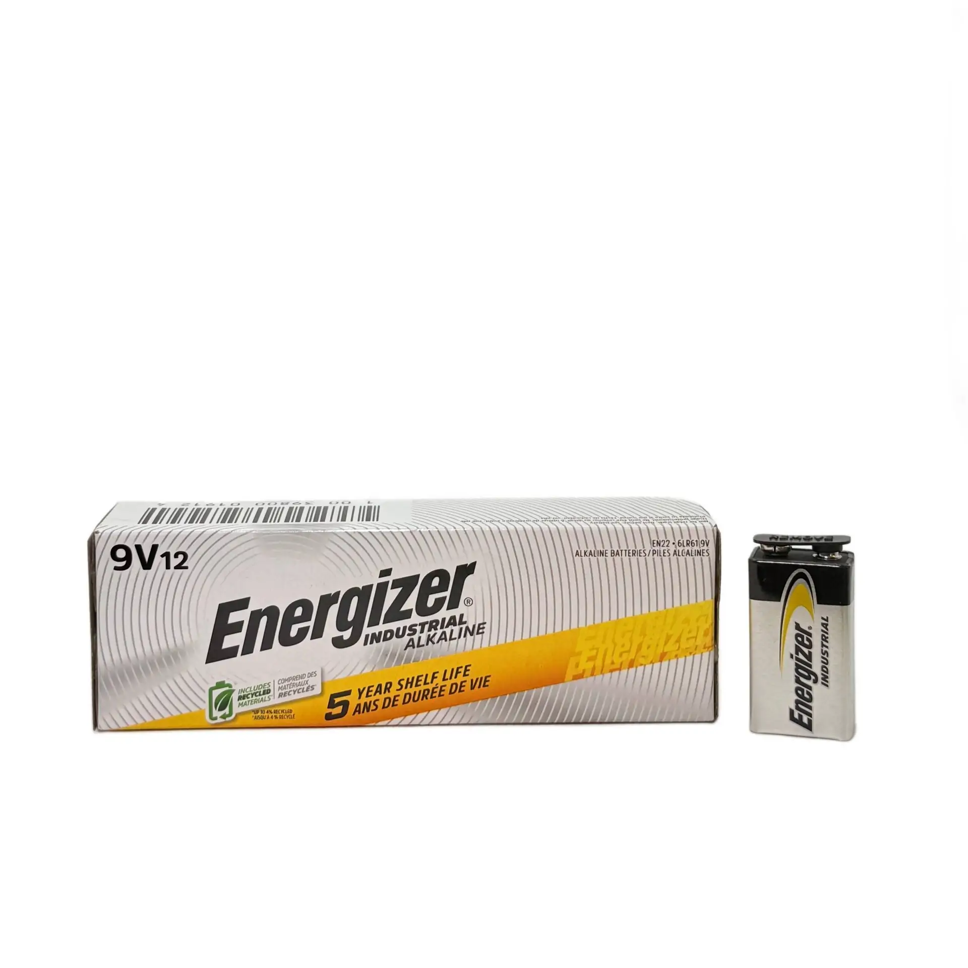 Energizer Industrial 9V Batteries Pack of 12